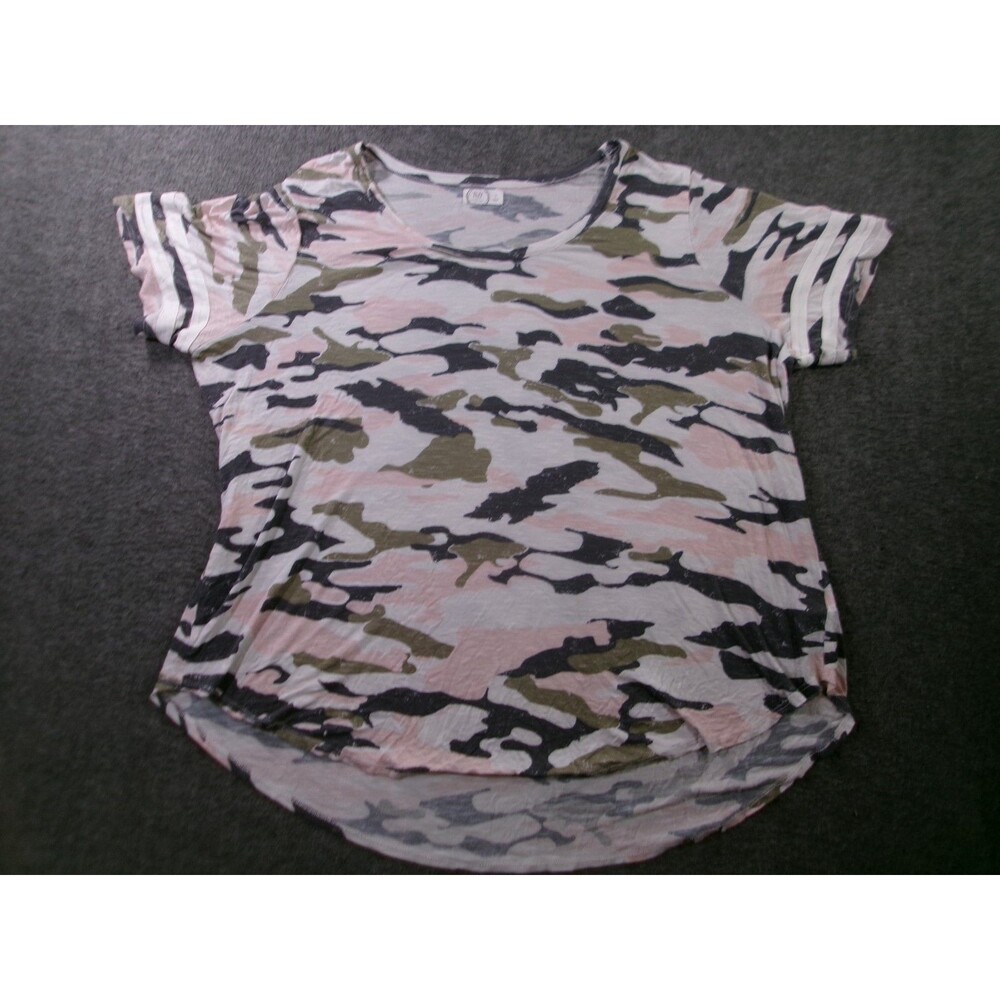 Maurices Top Women 3 Pink Camo Casual Base Layer Capsule Flowy Streetwear Summer